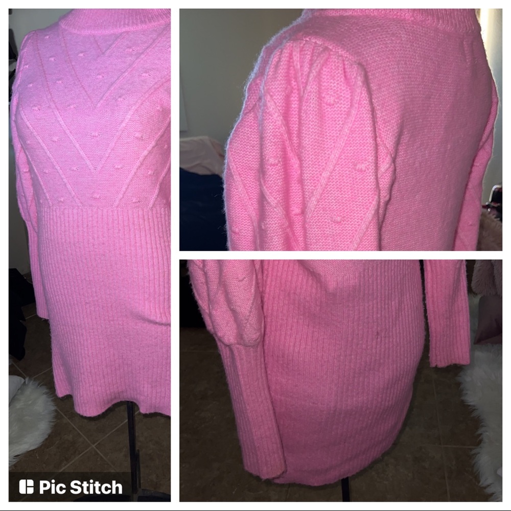Pink Sweater dress